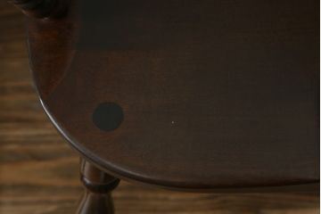和製ビンテージ　松本民芸家具　#91型　落ち着きのある大人カフェ風インテリアが叶うキャプテンチェア2脚セット(アームチェア、板座チェア、ダイニングチェア、椅子、イス、ヴィンテージ)(定価2脚で約26万円)(R-080536)