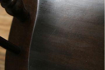 和製ビンテージ　松本民芸家具　#91型　落ち着きのある大人カフェ風インテリアが叶うキャプテンチェア2脚セット(アームチェア、板座チェア、ダイニングチェア、椅子、イス、ヴィンテージ)(定価2脚で約26万円)(R-080536)