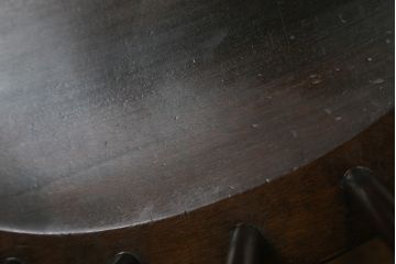 和製ビンテージ　松本民芸家具　#91型　落ち着きのある大人カフェ風インテリアが叶うキャプテンチェア2脚セット(アームチェア、板座チェア、ダイニングチェア、椅子、イス、ヴィンテージ)(定価2脚で約26万円)(R-080536)