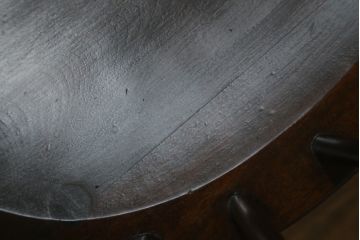 和製ビンテージ　松本民芸家具　#91型　落ち着きのある大人カフェ風インテリアが叶うキャプテンチェア2脚セット(アームチェア、板座チェア、ダイニングチェア、椅子、イス、ヴィンテージ)(定価2脚で約26万円)(R-080537)