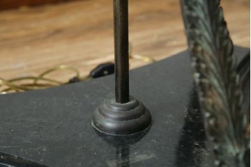 中古　美品　イギリス　MAITLAND-SMITH(メートランドスミス)　細部まで意匠を凝らした高級感のあるデザインが魅力的なフロアスタンド(フロアランプ、スタンド照明、シェードライト、英国)(定価推定40万円以上)(R-080540)
