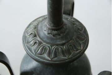 中古　美品　イギリス　MAITLAND-SMITH(メートランドスミス)　細部まで意匠を凝らした高級感のあるデザインが魅力的なフロアスタンド(フロアランプ、スタンド照明、シェードライト、英国)(定価推定40万円以上)(R-080540)