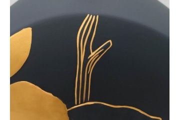 スペイン　リヤドロ　LLADRO　花　国金　高さ 約38cm　上品で洗練された雰囲気の花瓶(金彩、花生、花入、花器、フラワーベース)(R-080545)