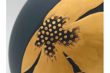 スペイン　リヤドロ　LLADRO　花　国金　高さ 約38cm　上品で洗練された雰囲気の花瓶(金彩、花生、花入、花器、フラワーベース)(R-080545)