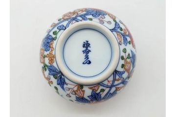 源右衛門　有田焼　古伊万里風　牡丹絵　緻密で華麗な色彩が見事な茶器セット(草花紋、金彩、土瓶、急須、湯呑み、湯飲み5客、湯のみ茶碗、蓋付、茶道具、煎茶、和食器、共箱付き、裏印)(R-080548)