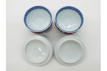 源右衛門　有田焼　古伊万里風　牡丹絵　緻密で華麗な色彩が見事な茶器セット(草花紋、金彩、土瓶、急須、湯呑み、湯飲み5客、湯のみ茶碗、蓋付、茶道具、煎茶、和食器、共箱付き、裏印)(R-080548)