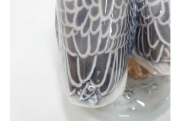 デンマーク　ROYAL COPENHAGEN(ロイヤルコペンハーゲン)　「ペアのガチョウ」　2068　仲睦まじい姿に心がほっこりするフィギュリン(鳥、置物、ディスプレイ、陶器、オブジェ、北欧)(R-080550)