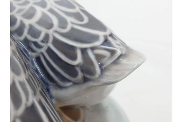 デンマーク　ROYAL COPENHAGEN(ロイヤルコペンハーゲン)　「ペアのガチョウ」　2068　仲睦まじい姿に心がほっこりするフィギュリン(鳥、置物、ディスプレイ、陶器、オブジェ、北欧)(R-080550)