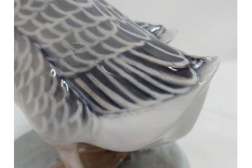 デンマーク　ROYAL COPENHAGEN(ロイヤルコペンハーゲン)　「ペアのガチョウ」　2068　仲睦まじい姿に心がほっこりするフィギュリン(鳥、置物、ディスプレイ、陶器、オブジェ、北欧)(R-080550)