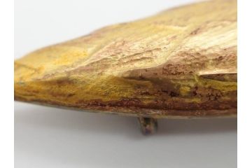 彫金家　信田洋　「竹の子」　Silver(シルバー)　春の息吹を感じさせる帯留(タケノコ、銀、台座、帯留め、着物道具、和装小物、アクセサリー共箱付き)(R-080551)
