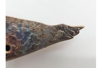 彫金家　信田洋　「竹の子」　Silver(シルバー)　春の息吹を感じさせる帯留(タケノコ、銀、台座、帯留め、着物道具、和装小物、アクセサリー共箱付き)(R-080551)