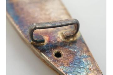 彫金家　信田洋　「竹の子」　Silver(シルバー)　春の息吹を感じさせる帯留(タケノコ、銀、台座、帯留め、着物道具、和装小物、アクセサリー共箱付き)(R-080551)