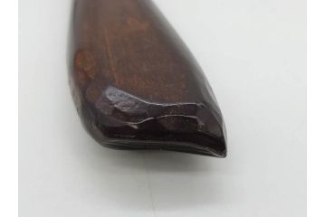 ビンテージ　軽井沢彫り　ミラー　細かな彫刻の美しさに心も躍る手鏡(ヴィンテージ、ハンドミラー、木製、花)(R-080555)