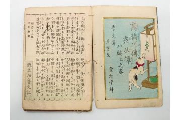 明治12年・13年　高橋阿伝夜刃譚(初・2・3・4・7・8編)　腕競心三俣(初編・3冊揃)　和本まとめてセット(和書、版画、古書、古本、書籍)(R-080558)
