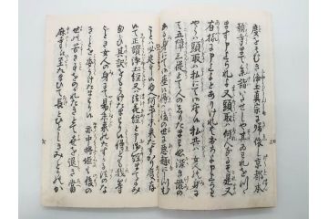 嘉永7年　薩州　於千代物語(おちよ物語)/文政7年　信護相続 おつゆ蘇生物語　和本2冊セット(お千代物語、法乃通ひ路、西村七兵衛、和書、古書、書籍、古本)(R-080559)