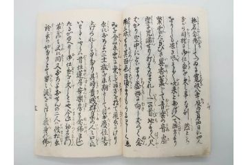 嘉永7年　薩州　於千代物語(おちよ物語)/文政7年　信護相続 おつゆ蘇生物語　和本2冊セット(お千代物語、法乃通ひ路、西村七兵衛、和書、古書、書籍、古本)(R-080559)