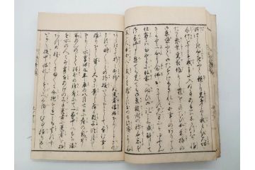 嘉永7年　薩州　於千代物語(おちよ物語)/文政7年　信護相続 おつゆ蘇生物語　和本2冊セット(お千代物語、法乃通ひ路、西村七兵衛、和書、古書、書籍、古本)(R-080559)