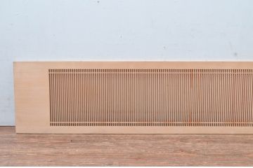 中古　繊細な格子が目を惹く筬欄間1枚(明かり取り、明り取り、オサランマ、おさらんま、格子欄間)(R-080575)
