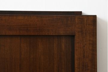 中古　美品　軽井沢彫り　民芸家具　上品な和の雰囲気を高める引き戸2枚セット(建具、窓)(R-080580)