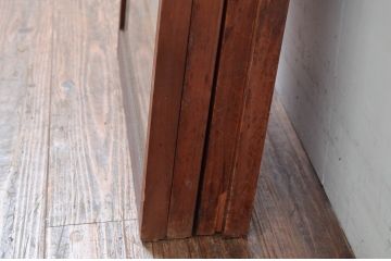 アンティーク建具　片面ガラス　上質な和空間を演出してくれる書院戸(窓)4枚セット(ガラス戸、引き戸、窓、組子)(R-080581)