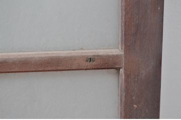アンティーク建具　マス目　どこか懐かしい雰囲気を感じる格子窓2枚セット(引き戸、格子戸、建具)(R-080582)