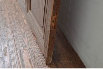 アンティーク建具　上手物!!　作りの良い格子ガラスドア(扉)1枚(ガラス戸、木製扉)(R-080583)