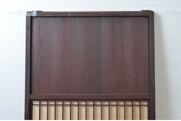アンティーク建具　和の情緒あふれる障子帯戸1枚(引き戸、板戸、格子帯戸、障子戸)(R-080585)