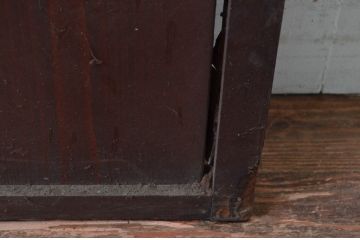 アンティーク建具　和の情緒あふれる障子帯戸1枚(引き戸、板戸、格子帯戸、障子戸)(R-080585)
