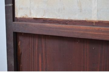 アンティーク建具　和の情緒あふれる障子帯戸1枚(引き戸、板戸、格子帯戸、障子戸)(R-080585)