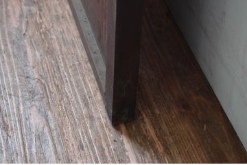 アンティーク建具　和の情緒あふれる障子帯戸1枚(引き戸、板戸、格子帯戸、障子戸)(R-080585)