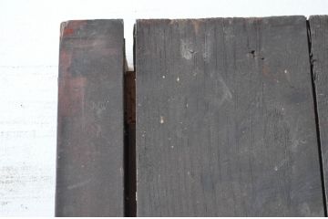ジャンク品　アンティーク建具　栗材　松材　時を経た風合いが楽しめる蔵戸1枚(引き戸、玄関戸、建具)(R-080594)
