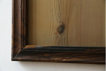 和製アンティーク　黒柿　使いこまれた風合いが趣溢れる額縁　(R-080596)