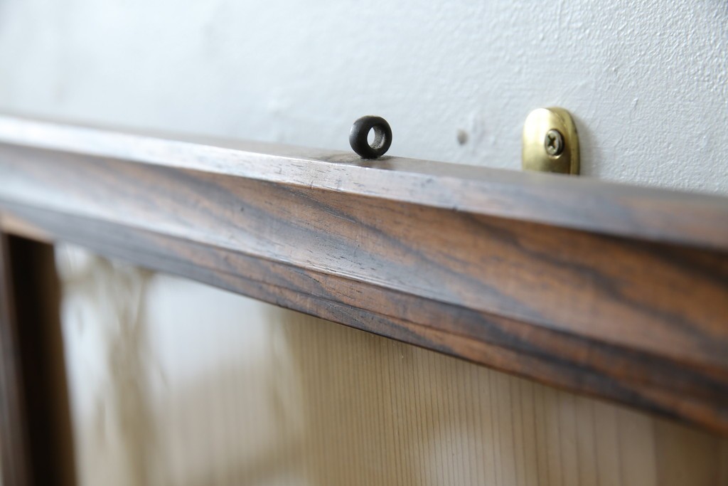 和製アンティーク　黒柿　使いこまれた風合いが趣溢れる額縁　(R-080596)