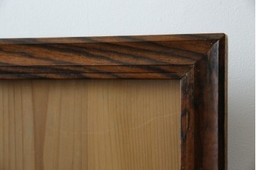 和製アンティーク　黒柿　使いこまれた風合いが趣溢れる額縁　(R-080596)