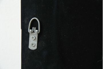 中古　美品　希少な廃番品　ハンドメイド　上品な雰囲気あふれるロココ調のウォールミラー(壁掛け鏡、姿見)(R-080597)
