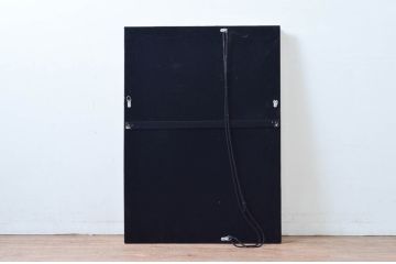 中古　美品　希少な廃番品　ハンドメイド　上品な雰囲気あふれるロココ調のウォールミラー(壁掛け鏡、姿見)(R-080598)
