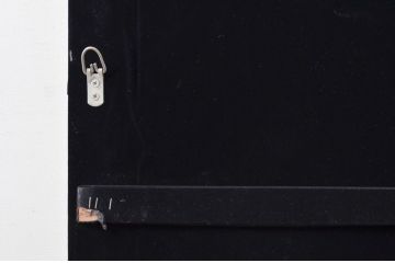 中古　美品　希少な廃番品　ハンドメイド　上品な雰囲気あふれるロココ調のウォールミラー(壁掛け鏡、姿見)(R-080598)