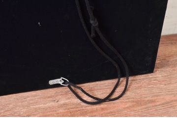 中古　美品　希少な廃番品　ハンドメイド　上品な雰囲気あふれるロココ調のウォールミラー(壁掛け鏡、姿見)(R-080598)
