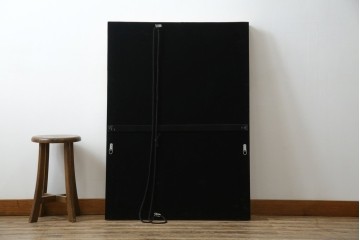 中古　美品　希少な廃番品　ハンドメイド　上品な雰囲気あふれるロココ調のウォールミラー　(R-080598)