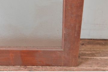 ビンテージ建具　どこか懐かしい雰囲気を感じるレトロな扉1枚(ガラス扉、木製ドア、建具)(R-080602)