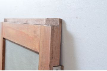 ビンテージ建具　どこか懐かしい雰囲気を感じるレトロな扉1枚(ガラス扉、木製ドア、建具)(R-080602)