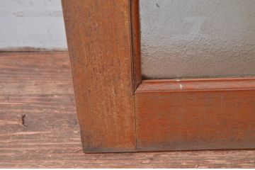 ビンテージ建具　どこか懐かしい雰囲気を感じるレトロな扉1枚(ガラス扉、木製ドア、建具)(R-080602)