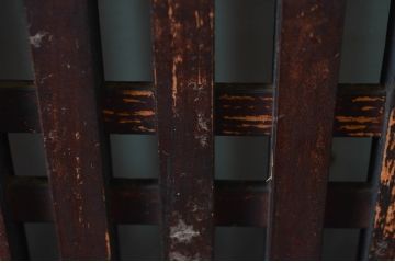 アンティーク建具　和モダンテイストのお部屋づくりに取り入れたい格子帯戸3枚セット(引き戸、格子戸)(R-080612)