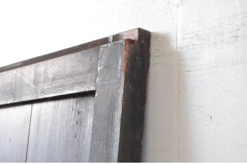 アンティーク建具　明治　深い色合いが味わい深い帯戸1枚(引き戸、板戸)(R-080615)