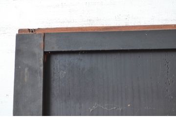 アンティーク建具　明治　深い色合いが味わい深い帯戸1枚(引き戸、板戸)(R-080616)
