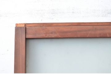 アンティーク建具　大正ロマン　無双腰板　ノスタルジックな雰囲気あふれるガラス戸1枚(引き戸、建具)(R-080618)