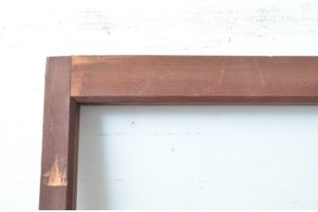 アンティーク建具　大正ロマン　無双腰板　ノスタルジックな雰囲気あふれるガラス戸1枚(引き戸、建具)(R-080619)