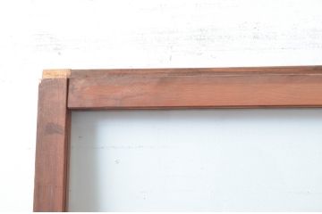 アンティーク建具　大正ロマン　無双腰板　ノスタルジックな雰囲気あふれるガラス戸1枚(引き戸、建具)(R-080619)