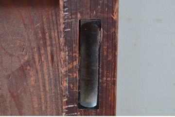 アンティーク建具　古民家インテリアにおすすめの帯戸1枚(板戸、引き戸)(R-080620)