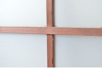 アンティーク建具　古い味わいのあるガラス戸2枚セット(引き戸、建具)(R-080621)